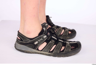 Dash black sandal with multiple straps casual foot shoes 0007.jpg